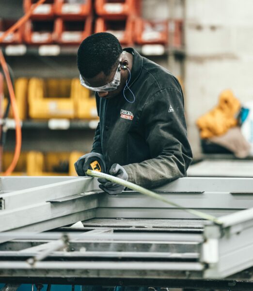 man working in factory 